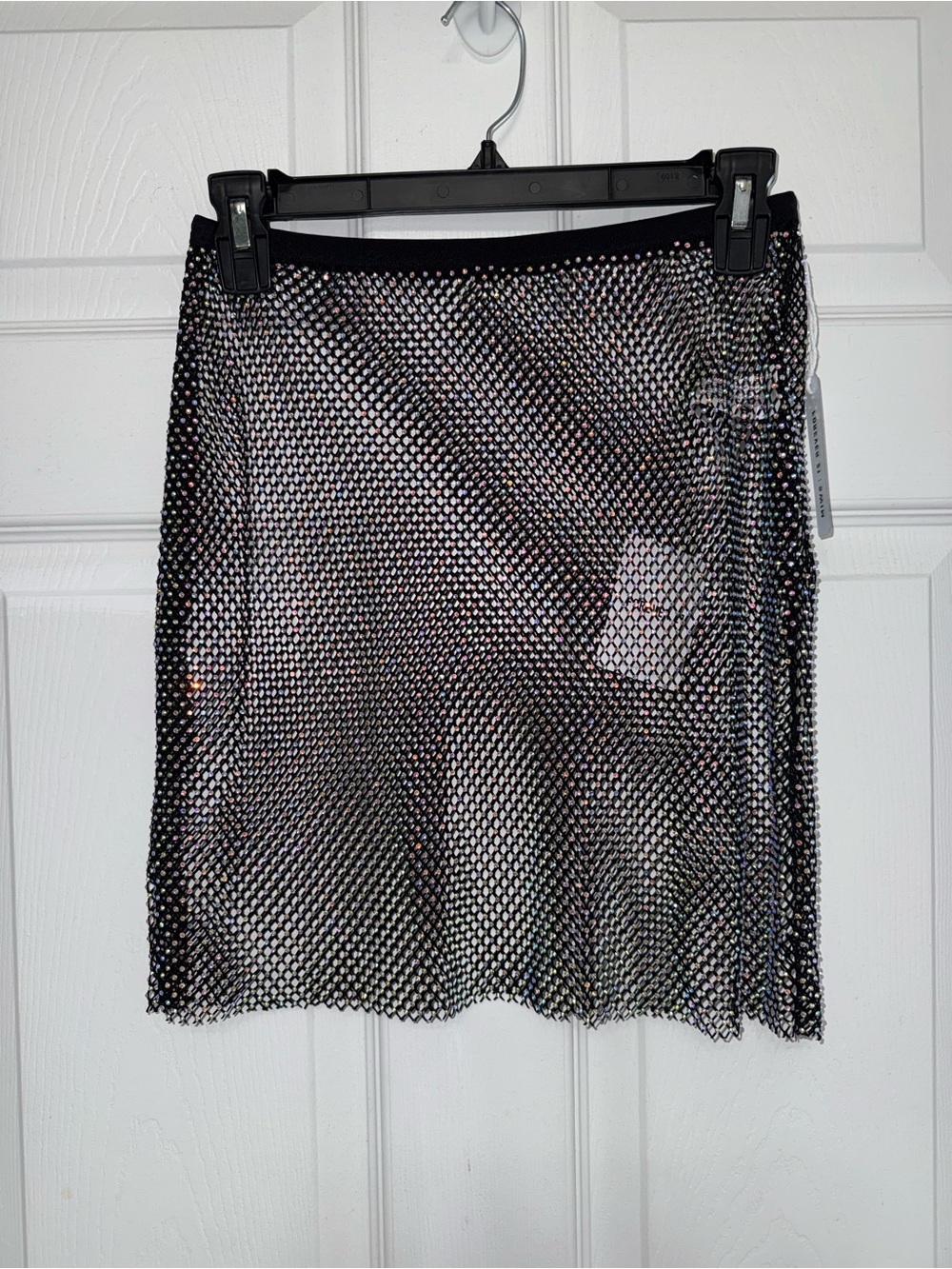 Forever 21 Black Iridescent Mesh Mini Skirt